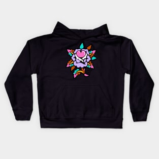 Rose and heart Kids Hoodie